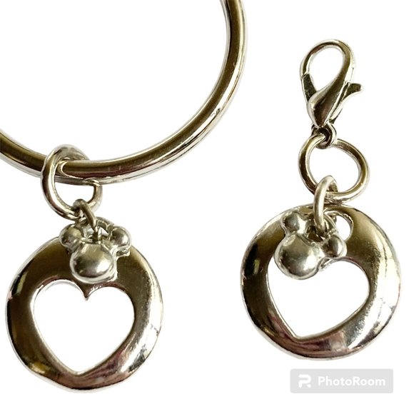 Vintage Disney Mickey Mouse Ears Keychain Clip On Charm Bundle Set - Picture 3 of 10